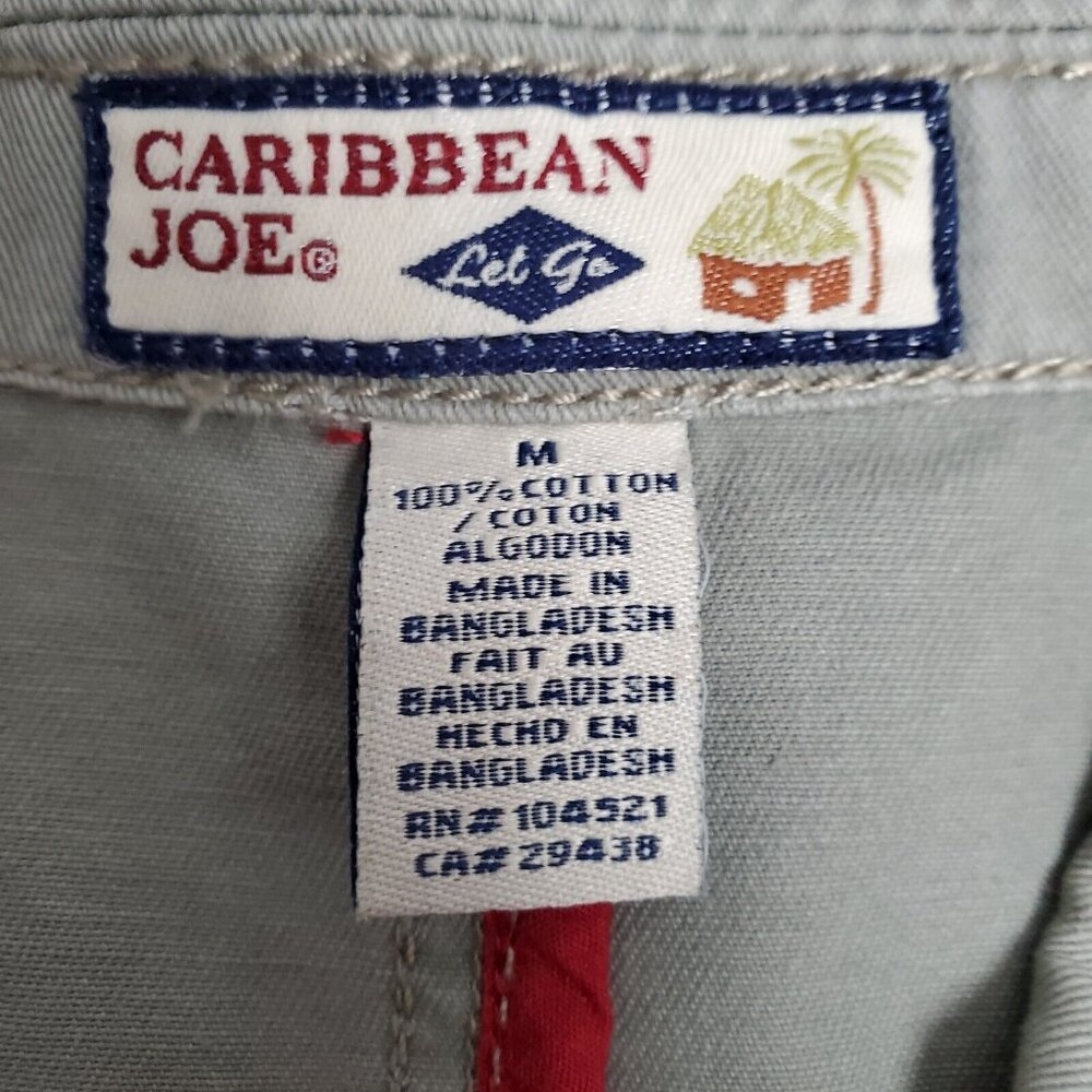 Carribean Joe Jacket Women's Size M Green Button Down Zipper Accent Pockets - Picture 4 of 6